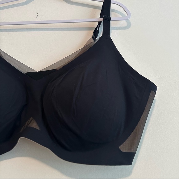 Honeylove Black CrossOver V-Neck Bra Mesh Bra Sz 3x - Picture 8 of 13